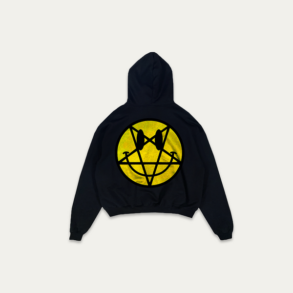 SMILEYGRAM HOODIE - BLACK